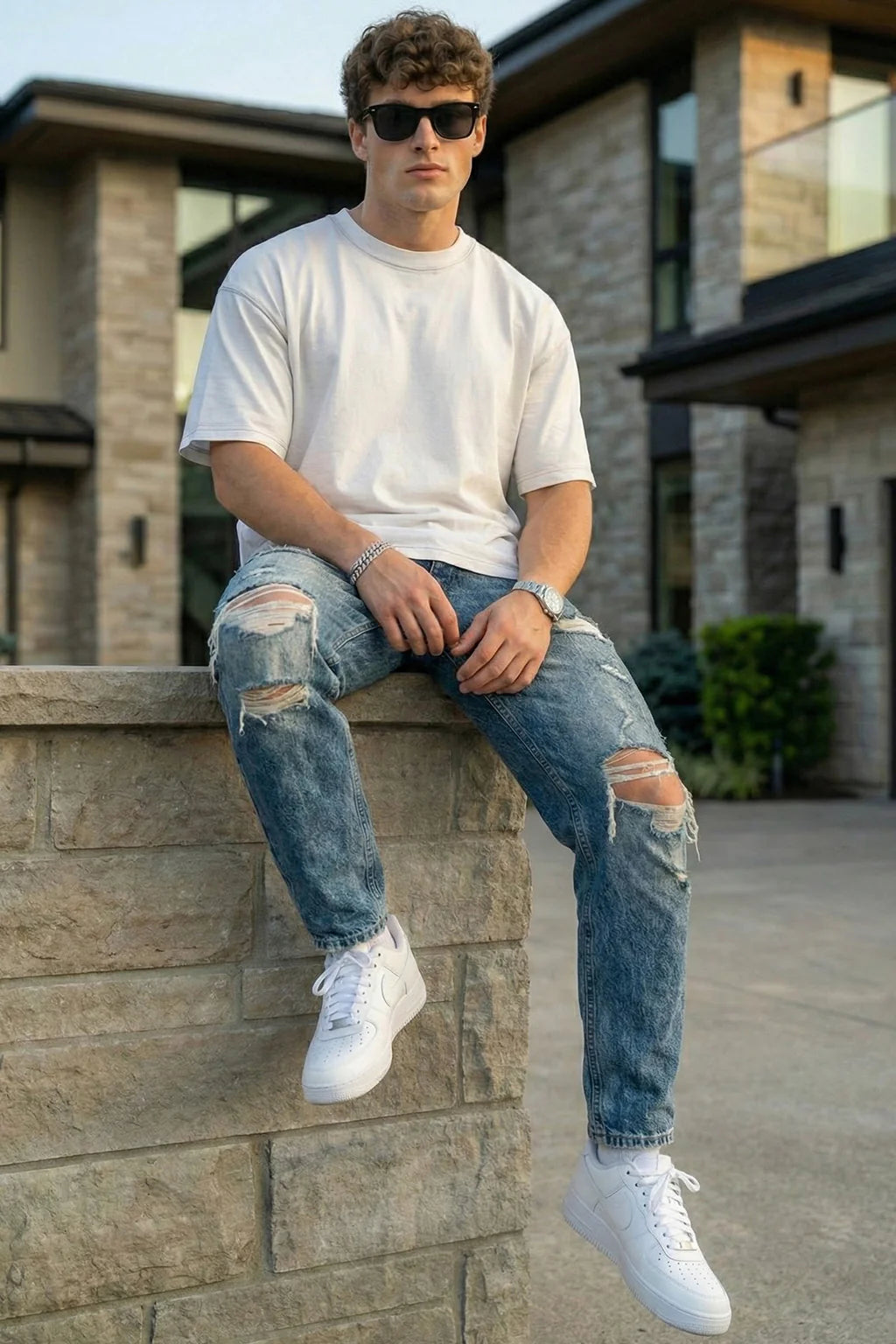 Arbor Vitae | Signature Five-Sleeve Tee – Classic White